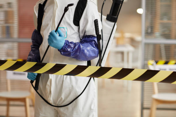 Professional Biohazard Cleanup technician working in Rio Vista, TX